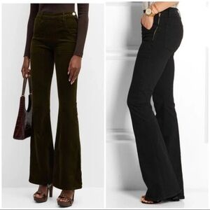 Frame Denim Le Flare De Francoise Corduroy Flare Pants Size 28